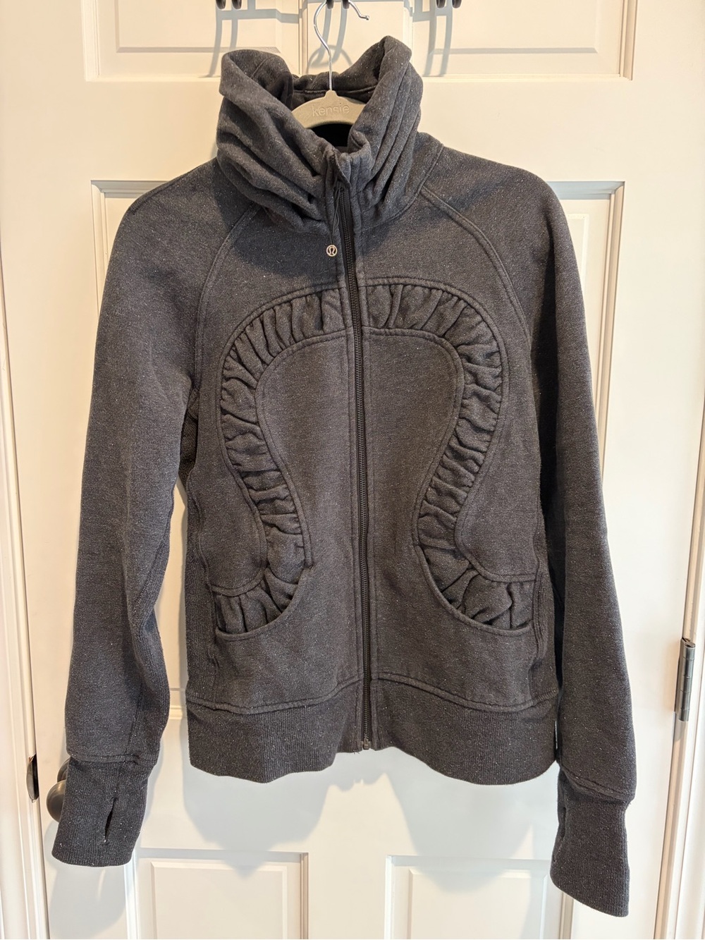 Lululemon Gray Full-Zip Scuba Hoodie